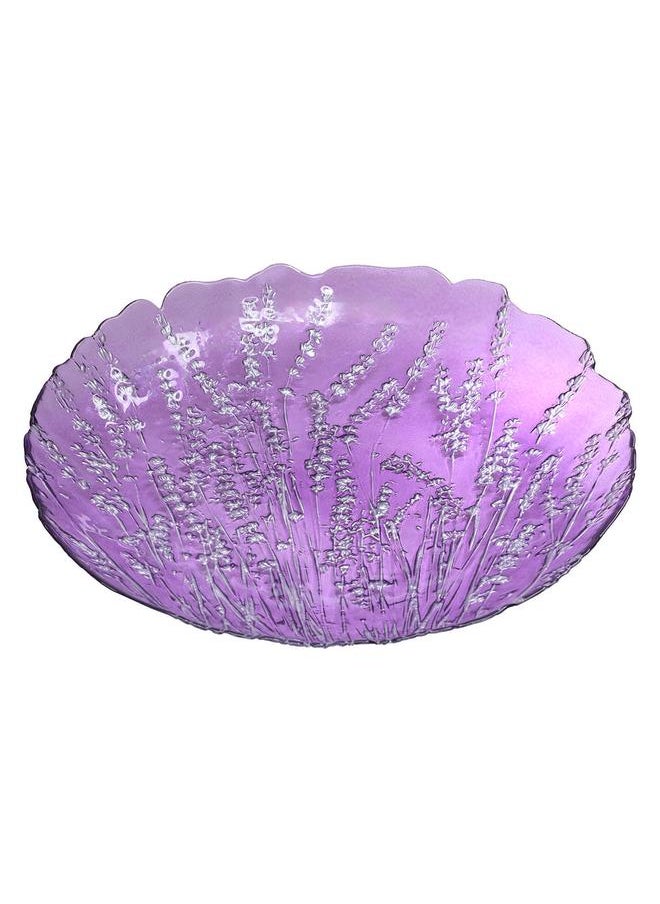 Alsaif Glass Serving Plate 39X39X7 Cm Purple  - Image 2