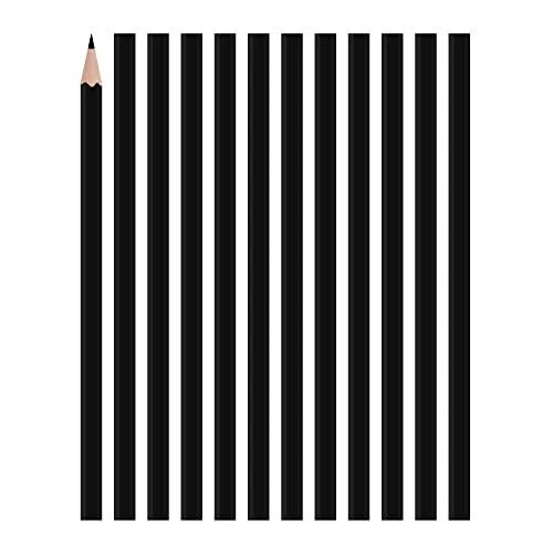 Carmel Universal Marking Pencil Pack of 12, Water-soluble Glass and Film Marking Pencil, Wood encased grease pencil with a thick greasy waxy lead (Black) - Image 1