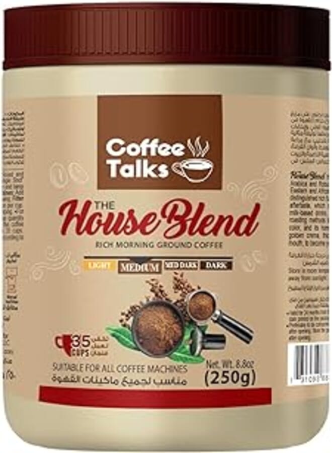 Coffee Talks Espresso Ground Coffee "The House Blend 250 grams"