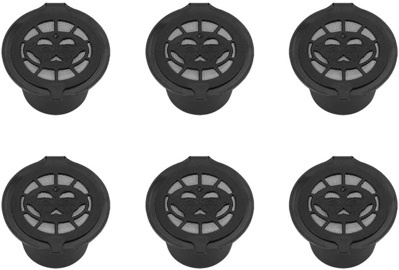 Fdit Coffee Capsule Filter Baskets Plastic and Stainless Steel Refillable Reusable Coffee Capsules Pods for Nespresso Machines Spoons Pack of 6 - Image 1