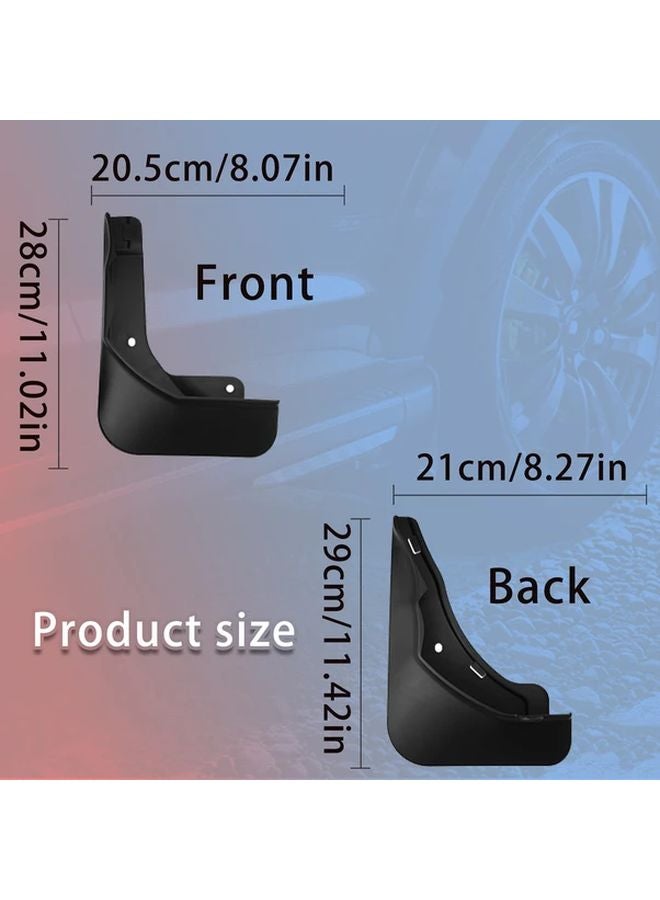 4Pcs Black Mud Guards Mud Flaps For MG HS 2025 Front And Rear Wheel Protection - Image 3