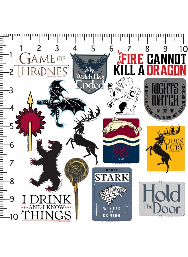 GRAPHICS & MORE Game of Thrones House of The Dragon Sticker Pack Die Cut Vinyl Large Deluxe GOT Stickers Variety Pack - Laptop, Water Bottle, Scrapbooking, Tablet, Skateboard, Indoor/Outdoor - Set of 50 - Image 2