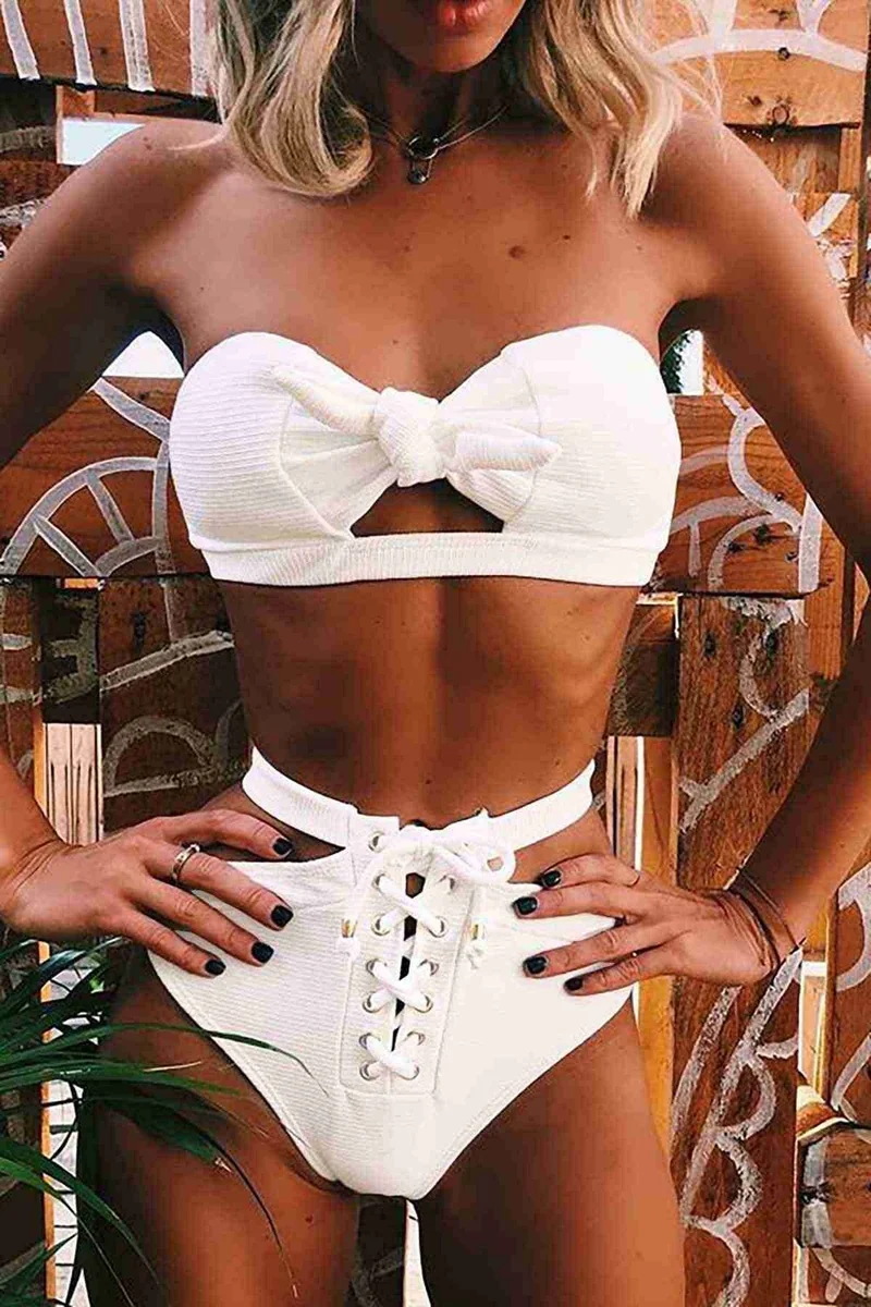 Fokshop Angelsin Special Design Bikini Top White