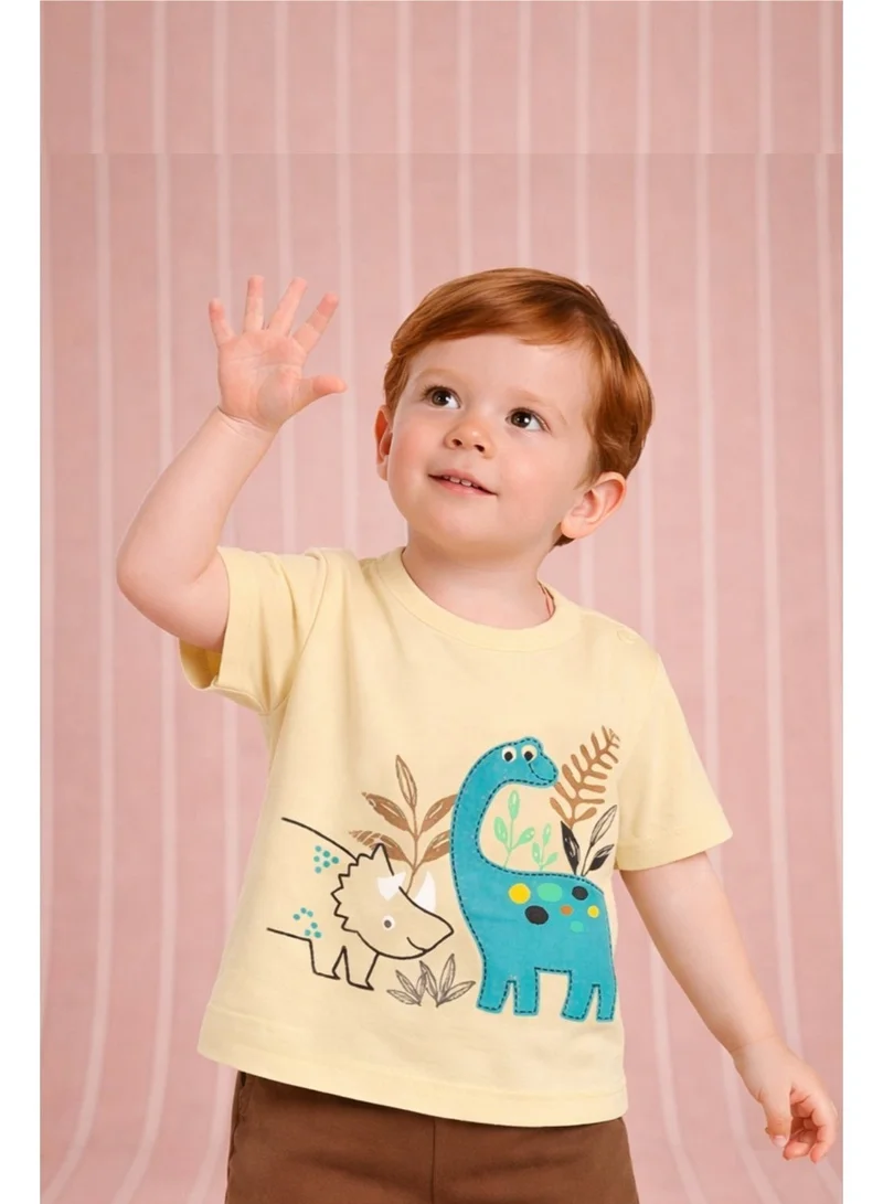 LUAY 100%  Cotton  T-Shirts for Boys & Girls Festive Short Sleeve Styles in Vibrant Colors and Patterns for Kids and Toddlers_Regular Fit