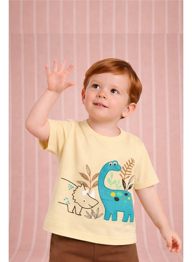 LUAY 100%  Cotton  T-Shirts for Boys & Girls Festive Short Sleeve Styles in Vibrant Colors and Patterns for Kids and Toddlers_Regular Fit - Image 1