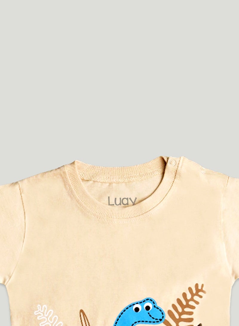 LUAY 100%  Cotton  T-Shirts for Boys & Girls Festive Short Sleeve Styles in Vibrant Colors and Patterns for Kids and Toddlers_Regular Fit - Image 4