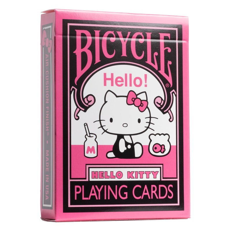 Bicycle Hello Kitty Playing Cards Black Pink 1 Deck - Image 2