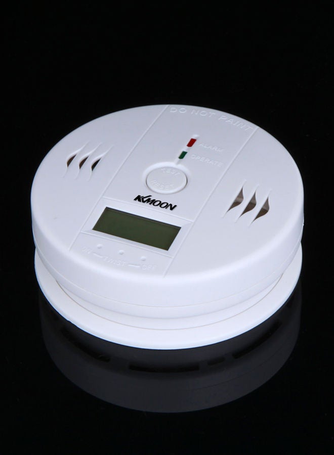 NIBEMINENT LCD CO Carbon Monoxide Poisoning Sensor Monitor Alarm Detector white 0.118kg  - Image 3