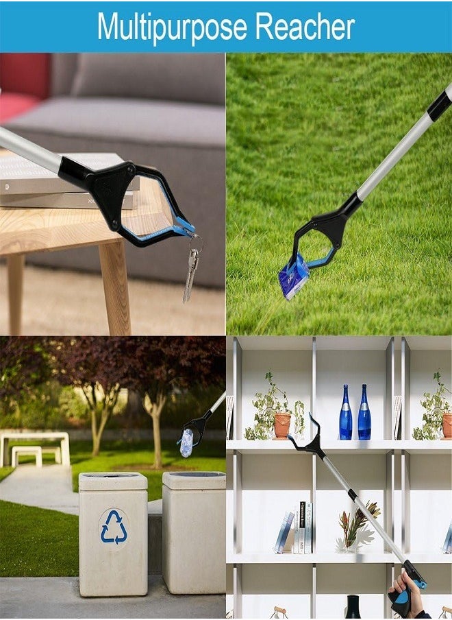 Generic Grabber Reacher Tool 360° Rotating Head Wide Jaw Foldable Lightweight Trash Claw Grabbers for Elderly Reaching Tool for Trash Pick Up Stick Litter Picker Arm Extension  - Image 5