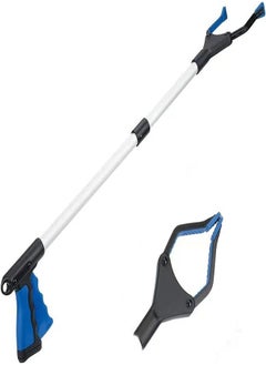 Grabber Reacher Tool 360° Rotating Head Wide Jaw Foldable Lightweight Trash Claw Grabbers for Elderly Reaching Tool for Trash Pick Up Stick Litter Picker Arm Extension