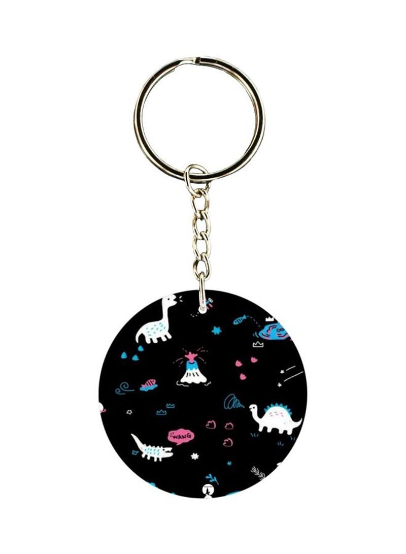 RKN Abstract Printed Keychain 