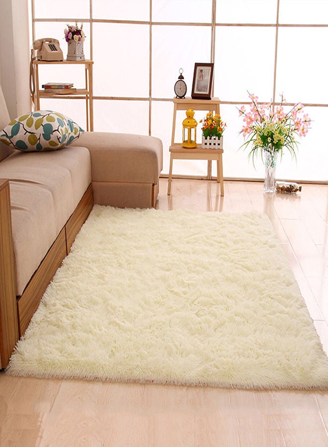 Y&D Living Room Rectangular Rug White 50x120centimeter
