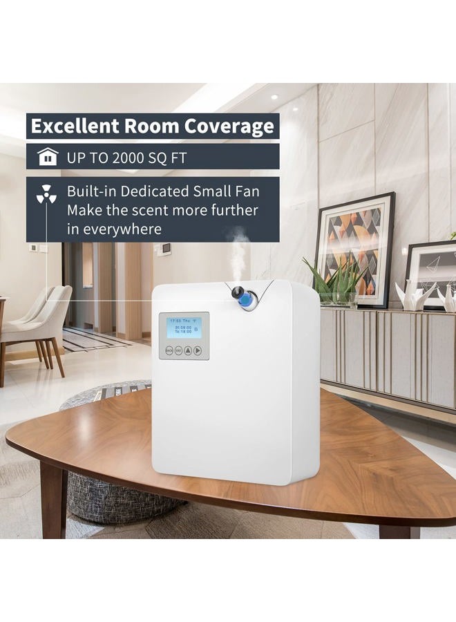 Jcloud Smart Scent Air Machine with Cold-Air Tech for Home, Hotel Scent Diffuser, Waterless Essential Oil Diffuser 300ML, HVAC Scent Diffuser for Essential Oils for Large Room, Office, Spa - Image 4