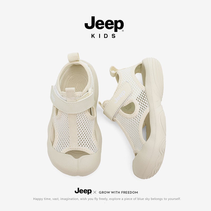 Jeep Children'S Shoes Children'S Baotou Sandals Summer Breathable Mesh Shoes Boys And Girls Beach Shoes Tracing Sandals - Image 5