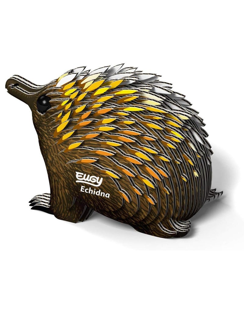اوجي لغز Echidna ثلاثي الأبعاد من EUGY - مجموعة حرفية إبداعية وتعليمية لمحبي الحيوانات - Image 5
