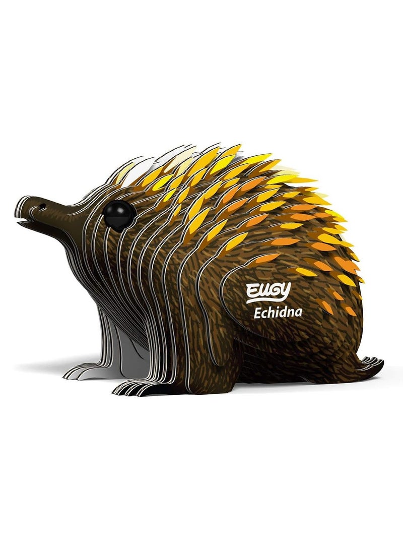 اوجي لغز Echidna ثلاثي الأبعاد من EUGY - مجموعة حرفية إبداعية وتعليمية لمحبي الحيوانات - Image 4