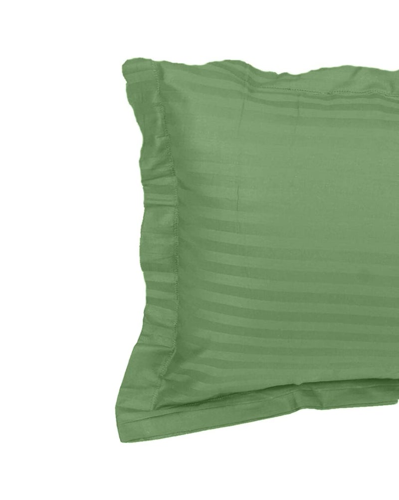 Comfy Cotton 210 TC Double Bedsheet with 2 Pillow Covers King Size Moss Green - Image 5