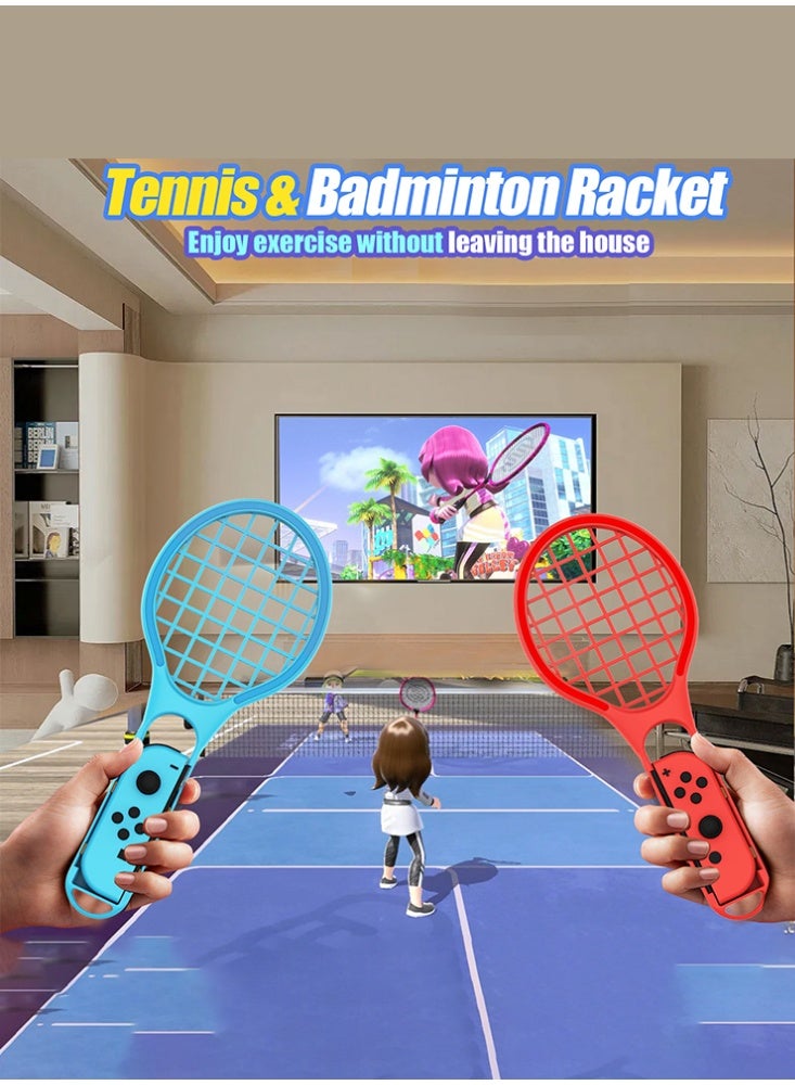 دوبي مجموعة ملحقات رياضية 15 في 1 لجهاز Switch مع حقيبة تخزين متوافقة مع جهاز Nintendo Switch/OLED Joy-con، لتجربة ألعاب رياضية أصلية لجهاز Switch، لاعبين مزدوجين، تجمعات عائلية، كاسر الجليد الاجتماعي، مجموعة ملحقات أساسيات العطلات - Image 4