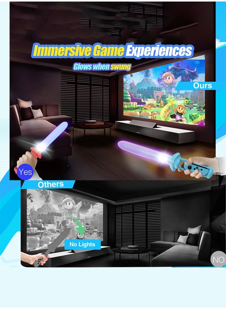 دوبي مجموعة ملحقات رياضية 15 في 1 لجهاز Switch مع حقيبة تخزين متوافقة مع جهاز Nintendo Switch/OLED Joy-con، لتجربة ألعاب رياضية أصلية لجهاز Switch، لاعبين مزدوجين، تجمعات عائلية، كاسر الجليد الاجتماعي، مجموعة ملحقات أساسيات العطلات - Image 5