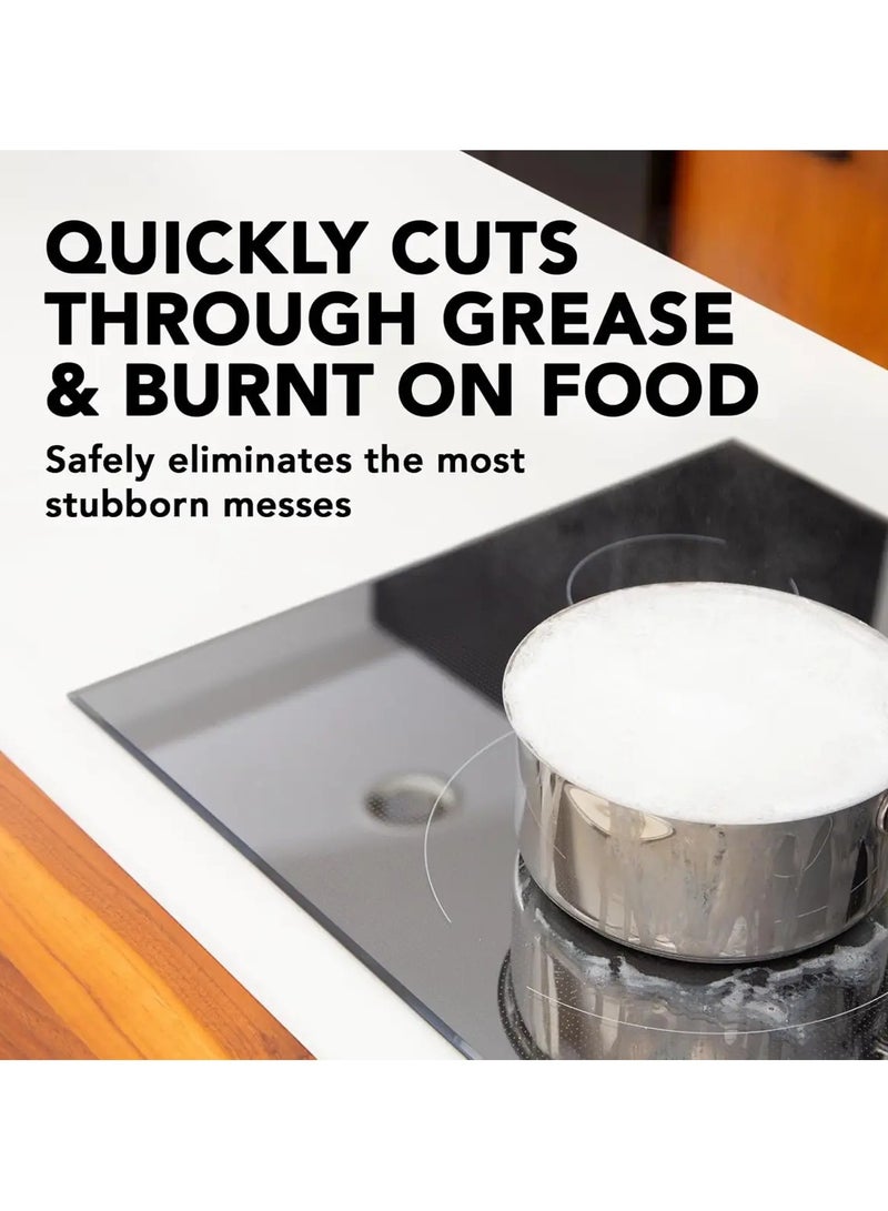 Weiman منظف وملمع سطح زجاجي ثقيل - يلمع ويحمي الأفران الزجاجية/السيراميكية ذات السطح الأملس بفضل تركيبته اللطيفة - 10 أوقية، شفاف - Image 3