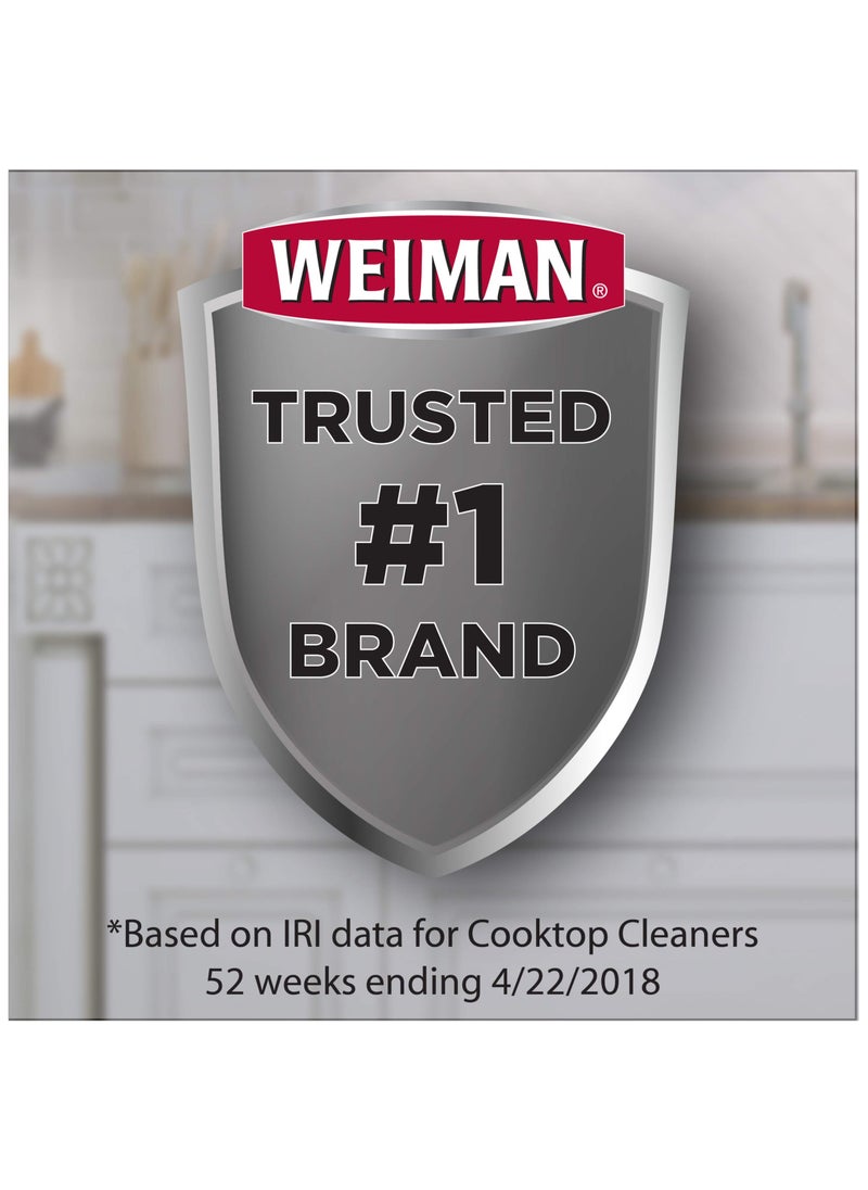 Weiman - Glass Cooktop Heavy Duty Cleaner & Polish - Shines and Protects Glass/Ceramic Smooth Top Ranges with its Gentle Formula - 10 Oz., Clear - Image 1