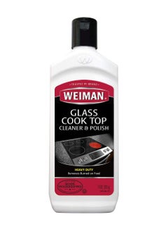 Weiman Glass Cooktop Heavy Duty Cleaner & Polish - Shines and Protects Glass/Ceramic Smooth Top Ranges with its Gentle Formula - 10 Oz., Clear  - Image 1