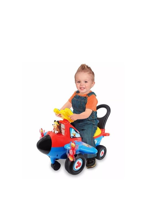 Mickey Mouse My First Activity Plane Ride-On - Blue