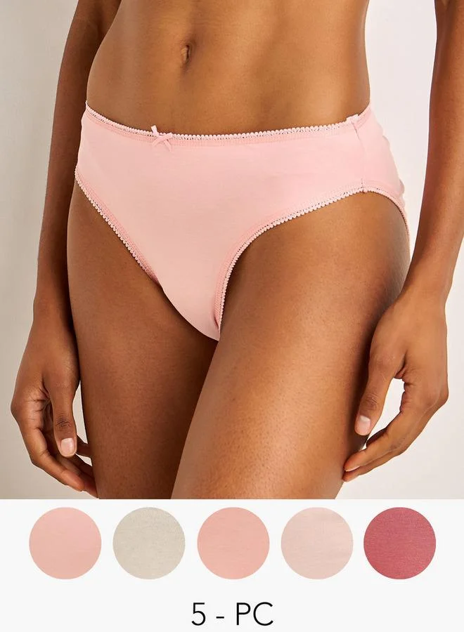 Splash FAV Set of 5 -  Bow Detail Bikini Briefs