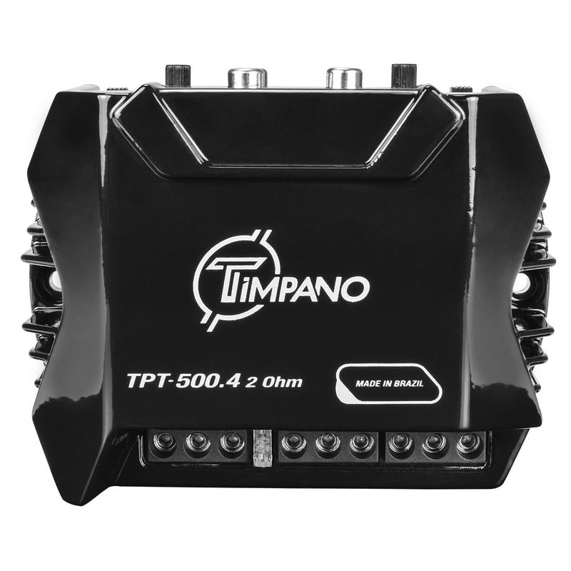 Timpano 4 Channel Amplifier Car Audio 4 x 125 Watts 2 Ohm, TPT-500.4 2 Ohm Small Mini Stereo Amp 12 Volts Full Range Class D - Bridgeable Car Amplifier - Image 2