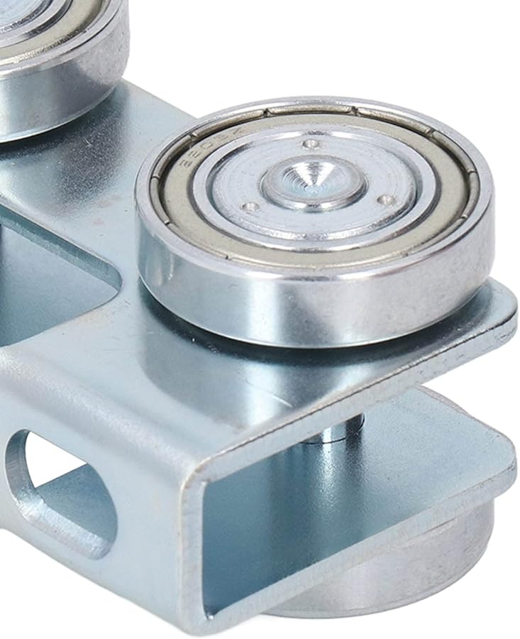 Heavy Duty 550lb Load Bearing U Shaped Sliding Door Pulley Alloy Steel Trolley Assembly - Image 5