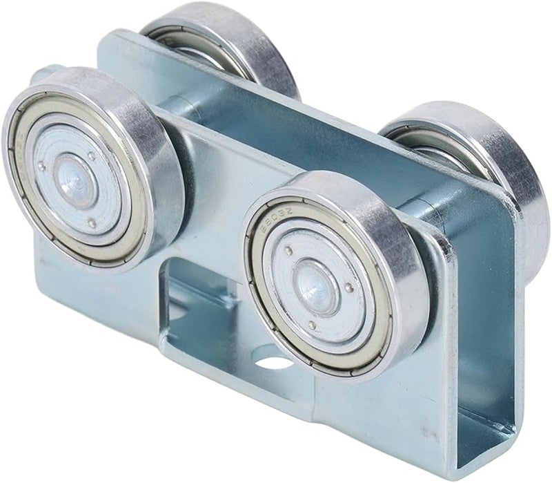 Heavy Duty 550lb Load Bearing U Shaped Sliding Door Pulley Alloy Steel Trolley Assembly - Image 4