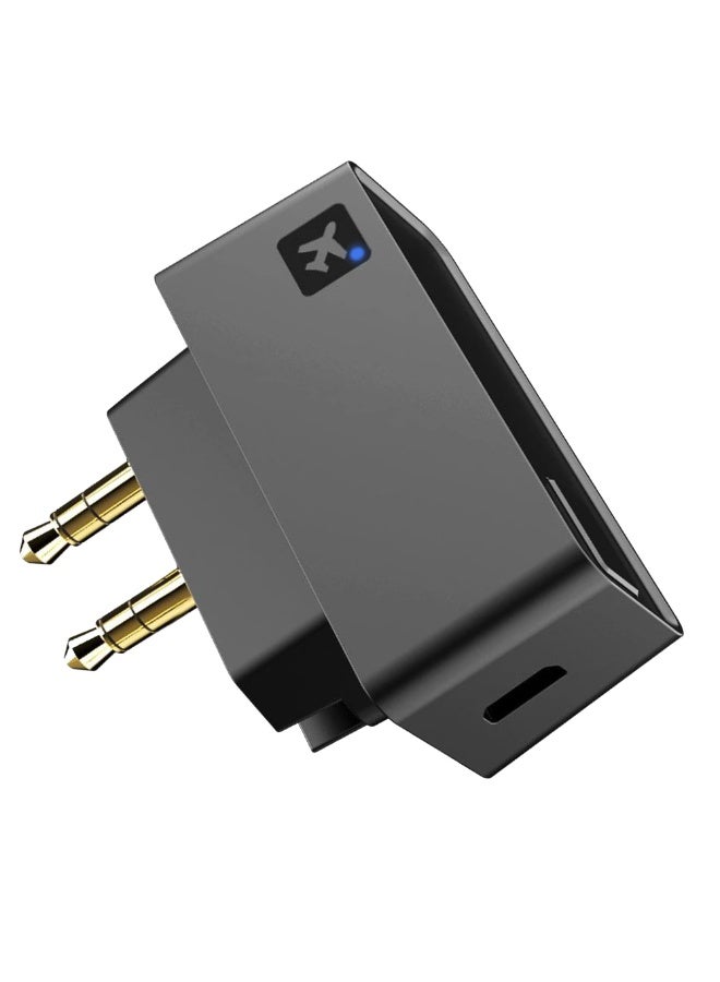 Bluetooth Wireless Audio Transmitter for Plane, Car, Gym - 3.5mm Jack, Dual Device Audio Sharing - Image 1