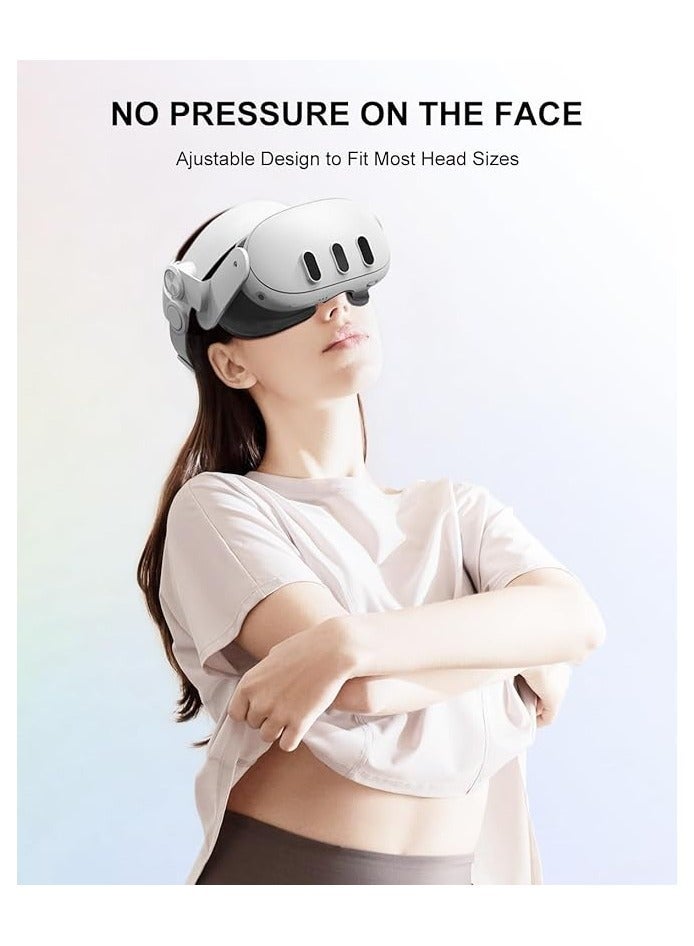 راكسوم حزام الرأس لـ Meta Quest 3، حزام النخبة المريح لملحقات Oculus Quest 3، استبدال حزام سماعة الرأس VR خفيف الوزن وقابل للتعديل  - Image 4