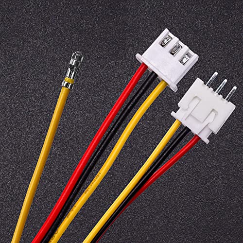 Taiss 560PCS 2.54mm JST-XH Connector Kit 2.54mm 2/3/4/5/6 Pin Housing Female and Male Adapter Cable Connector Plug,JST Connector Female Pin Head Connector Adapter Plug - Image 5