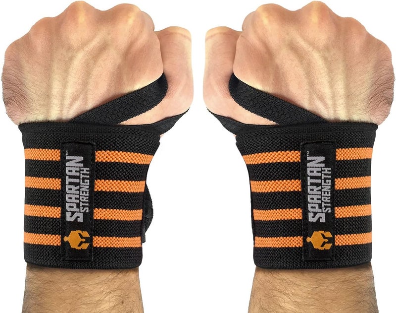Sparthos Wrist Wraps 21 inches Long  for Gym Powerlifting Weightlifting Bodybuilding  Heavy Duty  for Men  Women  Improves Hand Strength  Supports Wrists - Image 1