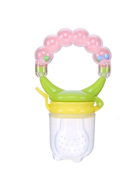 أداة تقطيع الطعام المصنوعة من السيليكون الخالية من مادة BPA من First Trend للفواكه والخضروات مع مقبض خشخيشة