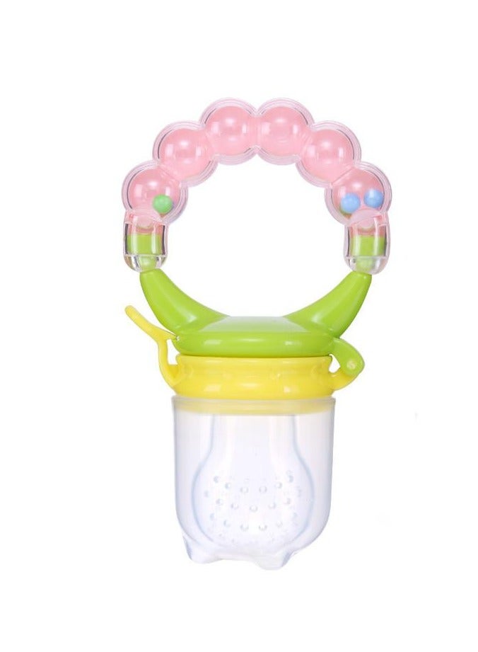 ORiTi أداة تقطيع الطعام المصنوعة من السيليكون الخالية من مادة BPA من First Trend للفواكه والخضروات مع مقبض خشخيشة - Image 1