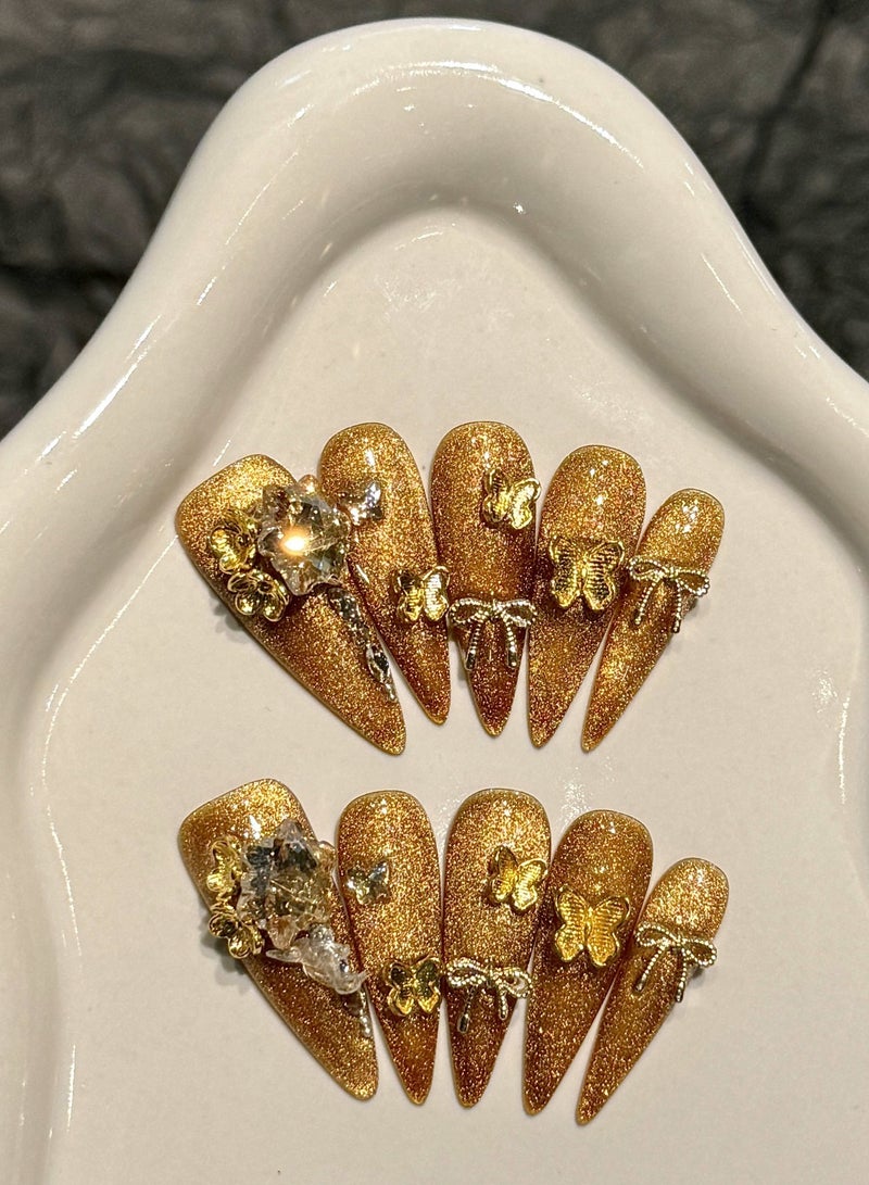 Pop-up cat eyes handmade nail polish - Image 1