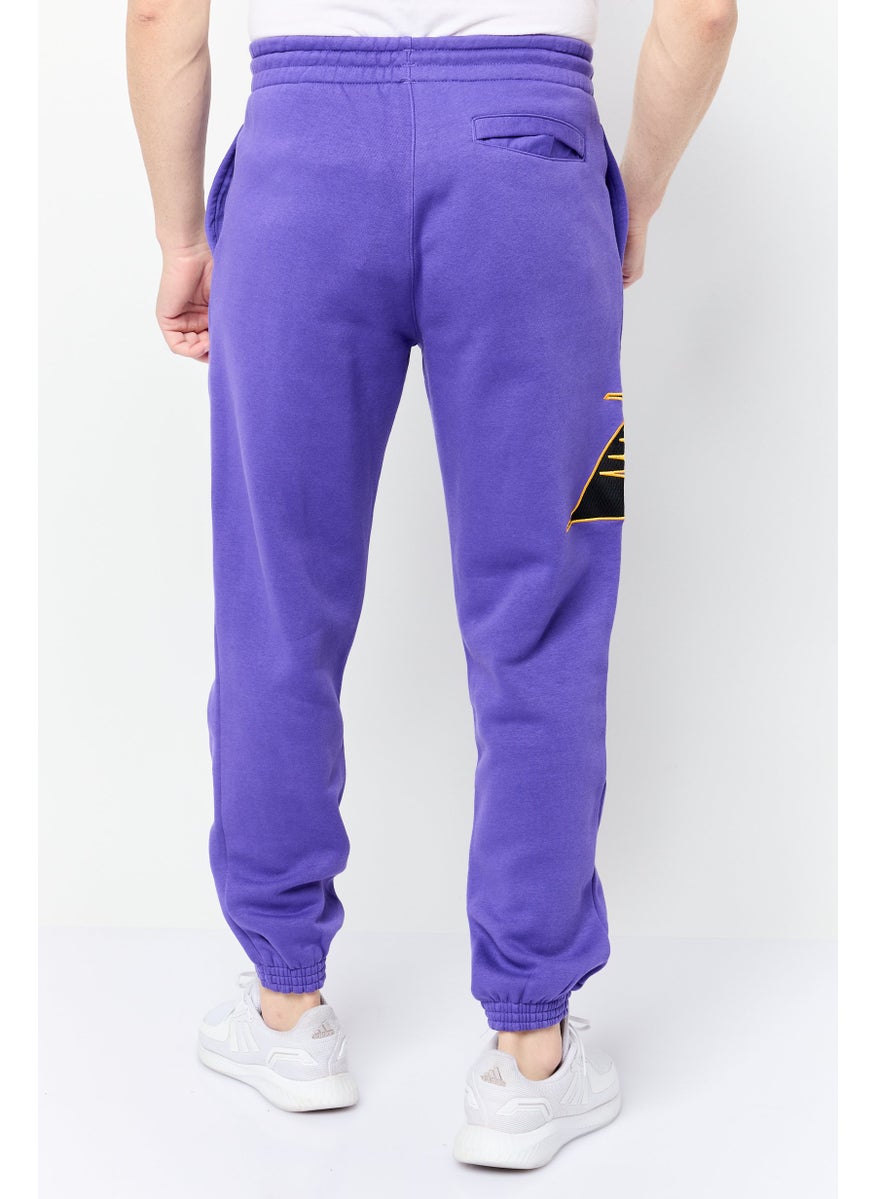 Reebok Men Sportswear Fit Outdoor Sweatpants, Purple  - Image 2