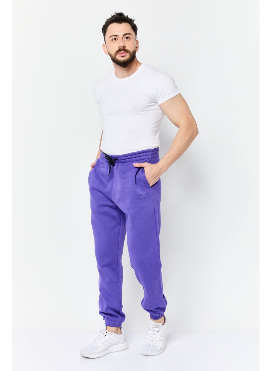 Reebok Men Sportswear Fit Outdoor Sweatpants, Purple  - Image 3