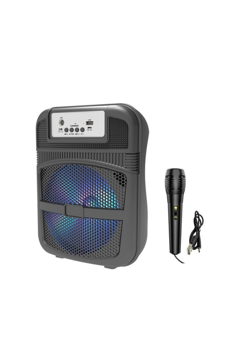 Sub Bluetooth Speaker With external microphone-Multimedia Speaker  – Portable Wireless Subwoofer RGB LED and Rechargeable Battery for Smartphones, TV,Tablets, and Computers- - Image 1