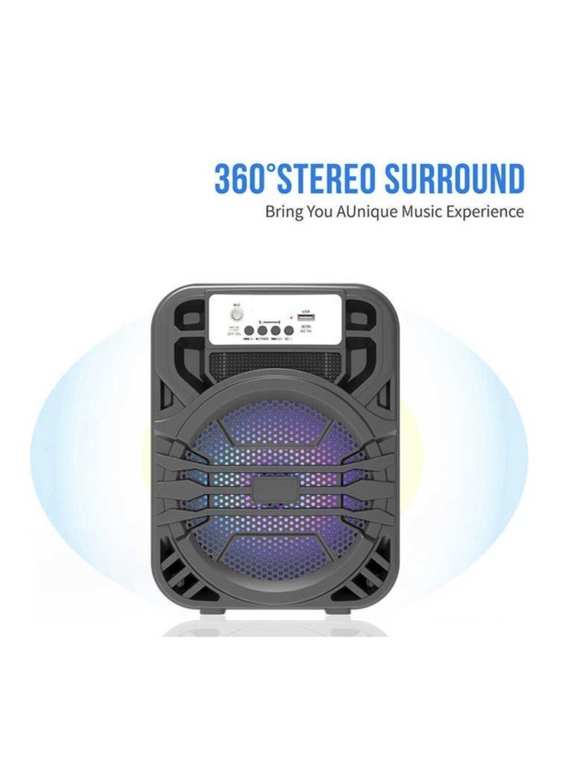 Sub Bluetooth Speaker With external microphone-Multimedia Speaker  – Portable Wireless Subwoofer RGB LED and Rechargeable Battery for Smartphones, TV,Tablets, and Computers- - Image 4