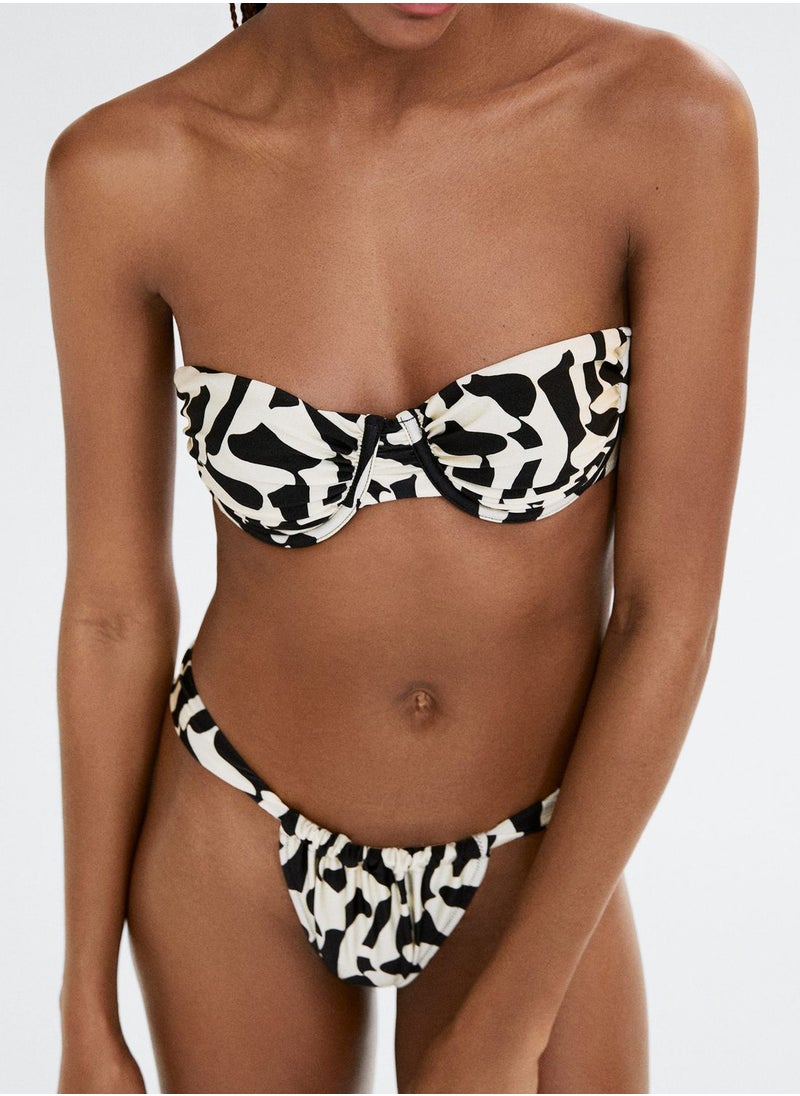 MANGO - Printed Bikini Top - Image 1