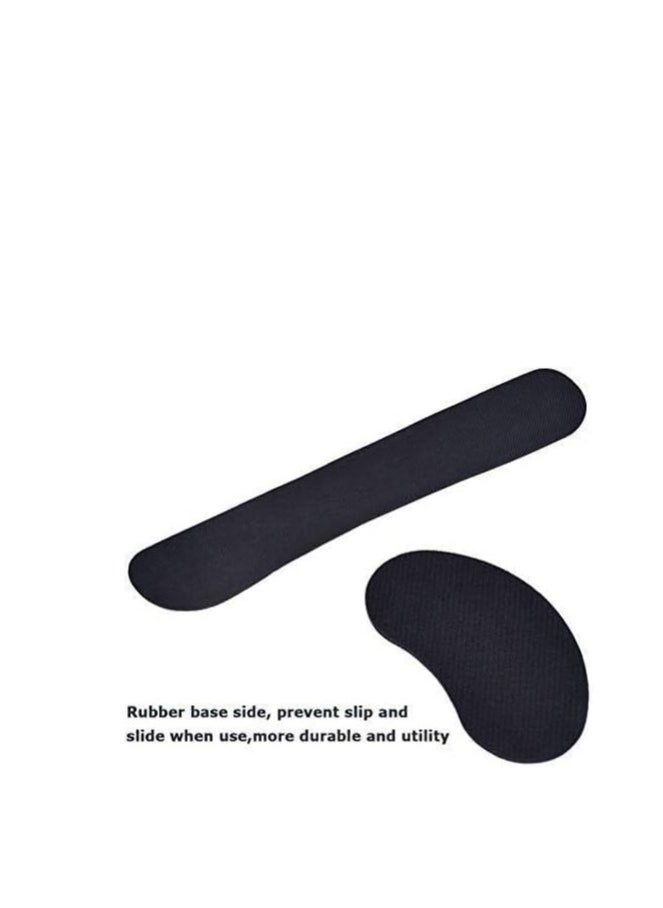Generic 2pcs Wrist Rest, Memory Foam Mouse Pad and Keyboard Wrist Rest Pad for Office, Computer, Laptop, Mac, Comfortable, Lightweight for Easy Typing Pain Relief  - Image 2