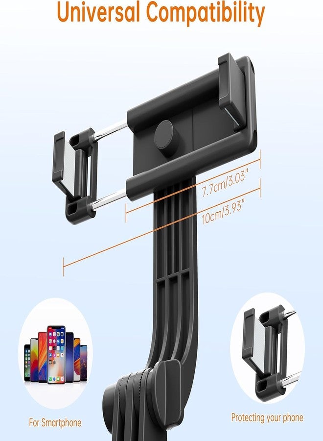 scev 67" Selfie Stick Tripod, Portable Cell Phone Tripod with Wireless Remote Control, 360° Rotating Extendable All-in-1 Travel Stand for Selfies Video Recording, Compatible with IOS/Android, Silver Black - Image 5