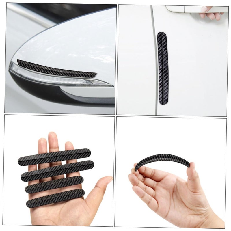 4 Pcs Car Door Edge Protector Scratch Resistant Bumper Guard Safety Cover Trim Black - Image 5