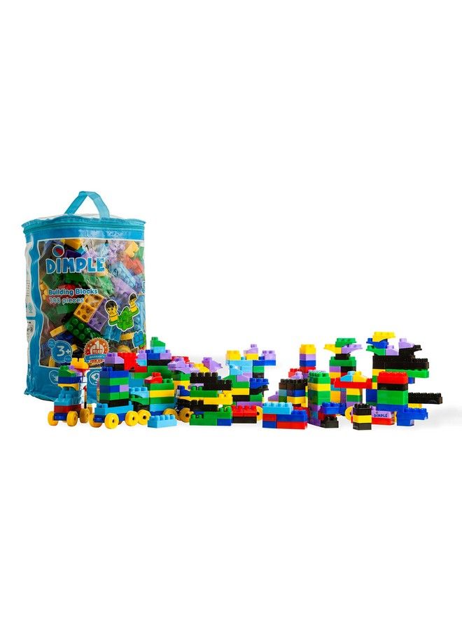 Dimple Large Blocks For Toddlers/Kids Stackable Multi Colored Interlocking Toys Safe Non Toxic Plastic Bright Colors Waterproof Boys And Girls Age 3 + (300 Pieces)  - Image 5