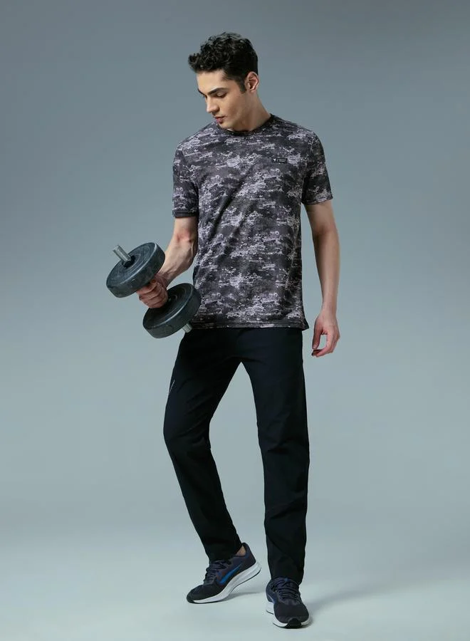 Technosport  Men All Over Print Slim Fit T-Shirt for Men | Best Price UAE