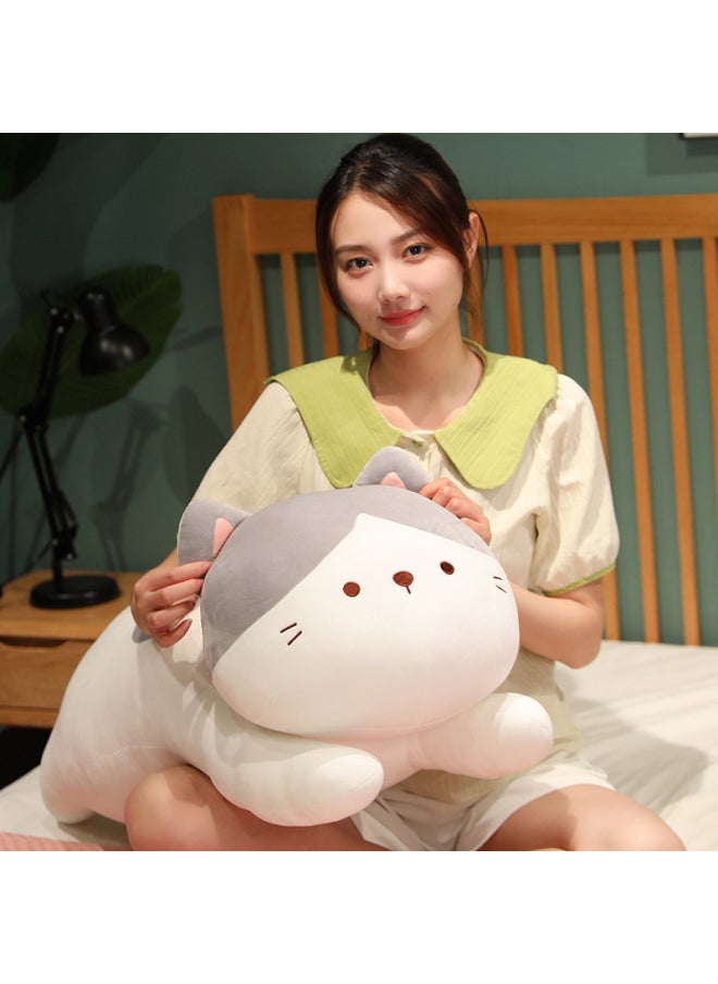 Generic - Super Soft And Cute Cat Pillow, Cute And Cute Cat Plush Toy, Sleeping Leg Pillow-Specifications:70.096cm Kg-Color:Gray - Image 1