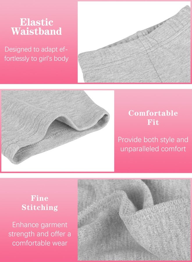 Resinta 4 Pack Baby and Toddler Girls' Cotton Bike Shorts Solid Cotton Bike Shorts Soft Pull-On Safety Shorts for Daily Wear - Image 4